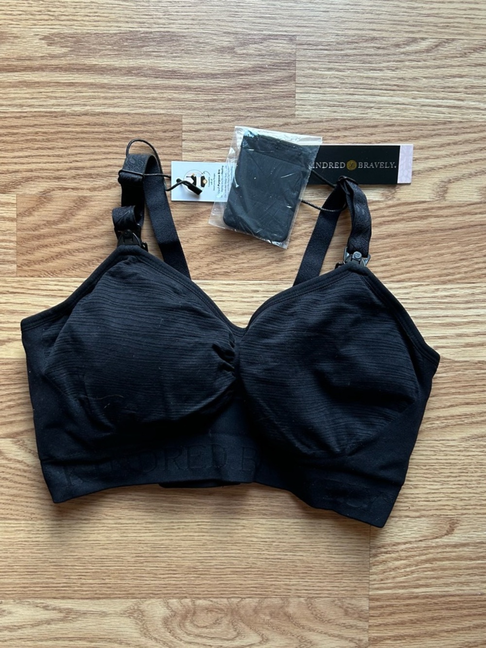 Kindred Bravely Sublime Hands Free Pumping Sleep Lounge Bra Black S-Busty BNWT